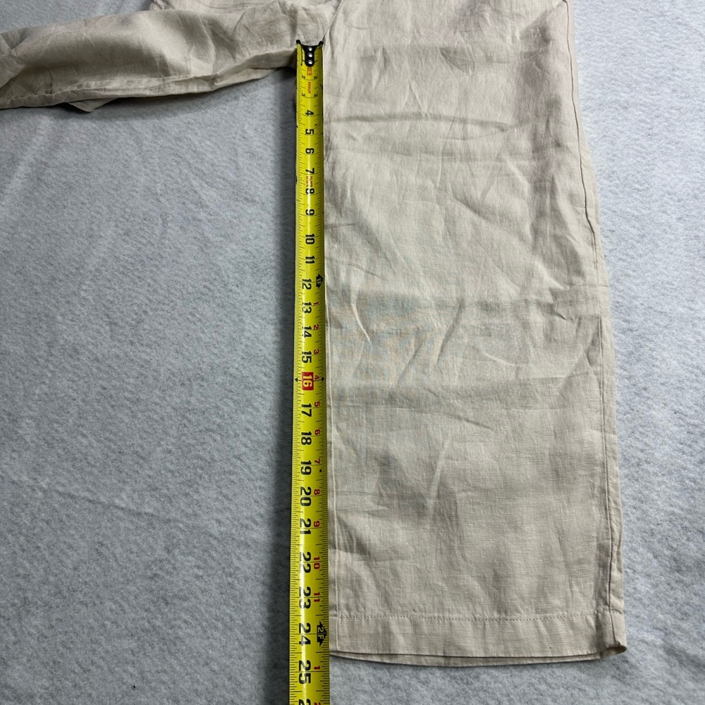 Quince 100% European Linen Tapered Ankle Pants In Sand Size Large NEW NWT - Picture 4 of 9